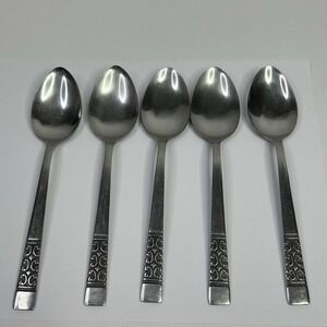 Stanley Roberts Rogers Co. Stainless Steel CASA VISTA Oval Soup Spoons Lot of 5